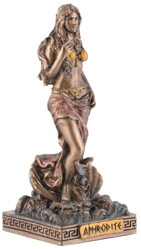 Statuette Aphrodite Veronese miniature peinte couleur bronze antique - 3