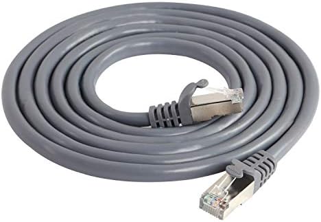 Choseal Cat5e Ethernet Cable 30ft- Double Shielded 24 AWG Pure Copper Computer Network Cord- Cat5e with RJ45 Patch Cables-Supports 100MHz/1000 Mbps (15 Feet/ 5Meters)