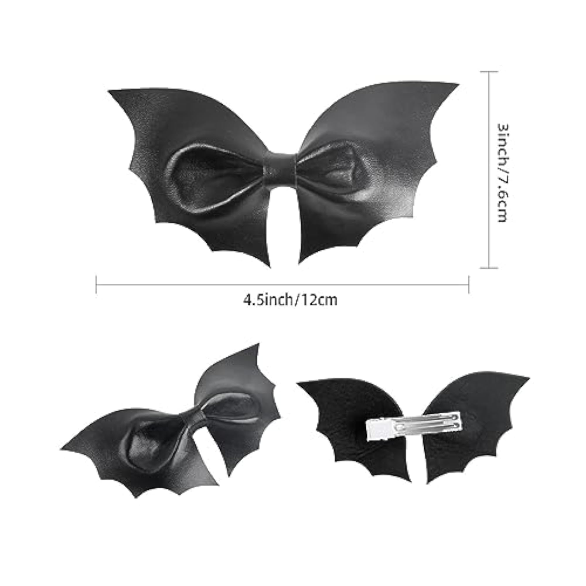 Halloween Bat Wing Hair Clip Prop for Girls, Party Accessory