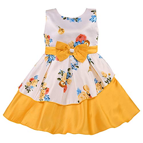 Image of Wish Karo Baby Girls Cotton Frock Dress-(stn745)