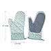 Produktbild Hitzebeständige Ofenhandschuhe mit Baumwollfutter-Silikon-Topflappen für Küche, Kochen, Backen, Grillen, Grillen,
