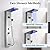 DELAVIN LED Stainless Steel Shower Panel Tower System, Wall-Mount Shower Panel with Rainfall Waterfall Shower Head, Massage Body Jets, Tub Spout, Handheld Shower, Brushed Nickel