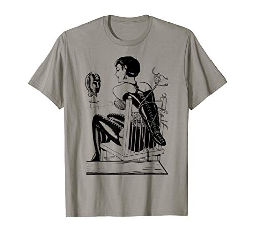 Gimp Mask FemDOM Dominatrix Chair Bondage Leather Mask BDSM T-Shirt