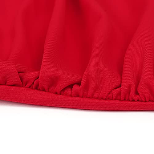 Rxrxcoco Women Front Cross One Piece Swimsuit Tummy Control Cross Back Monokini Bathing Suit For Women Red Large #TOP4