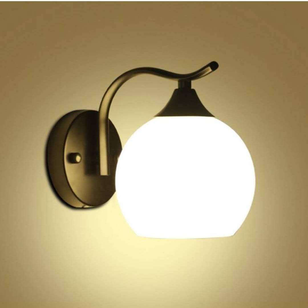 Avior Frosted Glass Wall Light for Bedroom, Living Room, Home Decoration Etc (Black)-picture-37