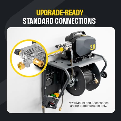 Image of Active 2.0 Electric Pressure Washer (Tool only) - 2.0 GPM high Pressure Washer for DIY at Home car wash, Detailing and Other Cleaning transformations with 1800 Peak PSI