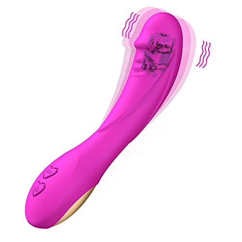 Massaggiatore Vîbràtóre in Silicone con 12 Modalità di Massaggio, Massaggiatore Vibràtórî Sessúàlî per Donna Ricaricabile, Leggero e Compatto, Impermeabile, per la Riduzione dello Stress