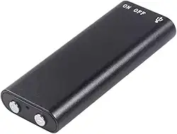 Genérico Mini Gravador Voz Som Digital Super Pequeno - Micro Embutido, 8GB, 96 Horas de Gravação, USB 2.0, 3 Em 1 Mp3 Player