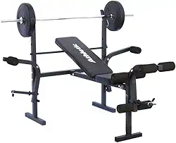 Estação de Musculação Academia Athletic Advanced + 6 Anilhas (par de 2,5 + 5 + 10kg)