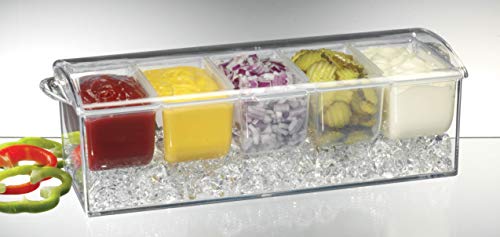 Prodyne Acrylic On-Ice Condiment, 1-Pack, Clear - Thumbnail 4