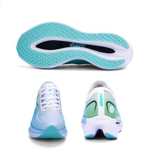 Image of Carbon Plate Marathon Running Racing Shoes Men Stable Support Shock-Relief Ultra-Light TPU Outsole Rebound Sneakers
