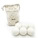 Wool Dryer Balls by Cottington Lane 6-Pack, XL Premium Reusable Natural Fabric Softener