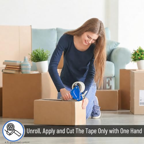 Image of Mr. Pen- Packing Tape Dispenser Gun 2-Inch, Blue, 16 Pack with 4 Rolls Tape