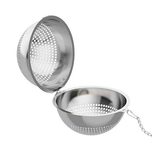 Lyxa Sr 2 Pack Food Grade 304 Stainless Steel Mesh Tea Ball 2.1 Inch Tea Infuser Strainer Filter Diffuser For Loose Tea thumb #1