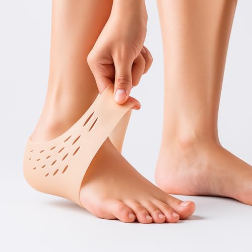 Image of 4cm Height Increasing Silicone Insoles Shoes Hidden Heel Extension (Skin)