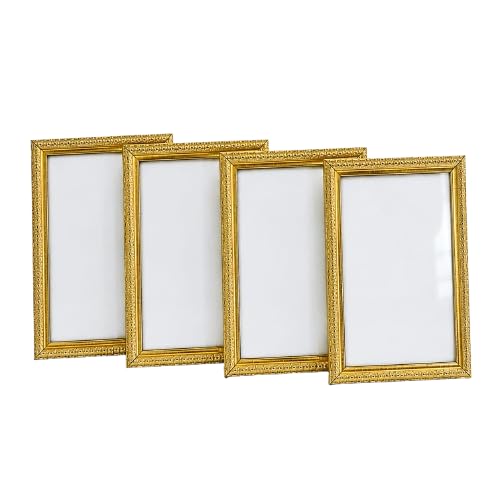 A4 Photo Frame Set of 6 - Golden Picture Frames for Wall Decor and Table Top - Premium Synthetic Wood Frames with Acrylic Glass for Certificates, Documents and Home Decoration-image-27
