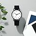 NUOVO Women Watch Black Silicone for Ladies Women Sports Casual Watch Waterproof Watch Analog Display Big Numbers Easy to Read