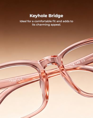 Image of TIJN Blue Light Blocking Glasses for Women Men Square Frame Nerd Eyeglasses Anti Blue Ray Computer Screen Glasses