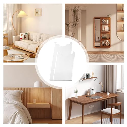 Protector de pared transparente para sofá y espaciador acrílico de muebles 7