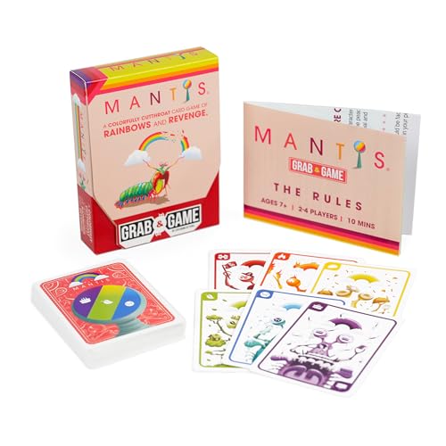 Image of Exploding Kittens Mantis Grab and Game 2-4 Players, Ages 7+ | Steal or score in this compact, travel-friendly Mantis. Quick to learn, colorful, and great for road trips or camping.