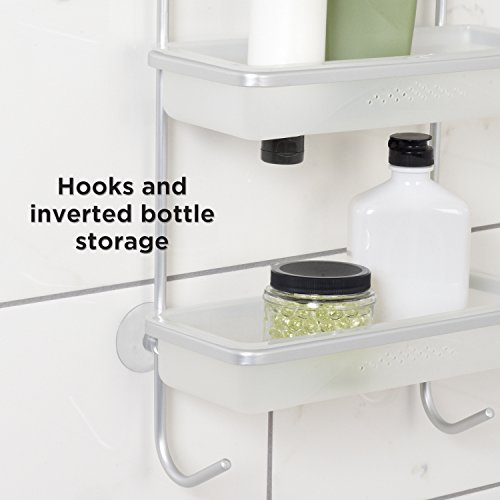 Zpc Zenith Products Corporation Zenna Home 7403Alk, Neverrust Aluminum Shower Caddy, Satin Chrome #TOP3