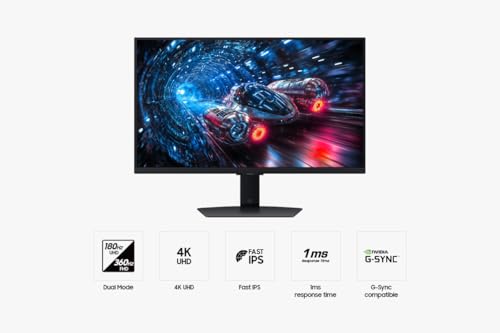 Samsung Odyssey Gaming G7 LS27FG702EUXXU 27" 4K UHD Max 360Hz IPS Gaming Monitor - 3840x2160, HDMI 2.1, 360Hz FHD/180Hz 4K, 1ms, HDR10 USB, Displayport, Height Adjust - Image 3