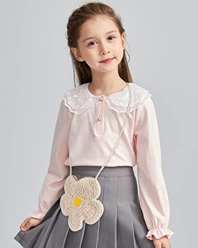 Women Mini Flower Cotton Crochet Crossbody Shoulder Bag Handbag Coin Purse4