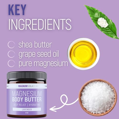 Magnum Solace Magnesium Body Butter - Nighttime Magnesium Cream thumb #5