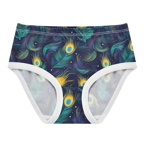 Peacock Feather Toddler Girls's Underwear 2T 202b2950