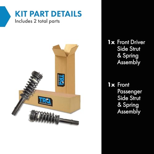 Image of TRQ Front Driver and Passenger Side Strut and Spring Assembly Set Loaded | For 05-11 Chrysler 300 AWD 07-10 Dodge Charger V6 3.5L AWD 05-08 Magnum V6 3.5L