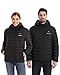 Venustas Unisex Heated Jacket with Battery, Heated Coat for Women and Men with Detachable Hood