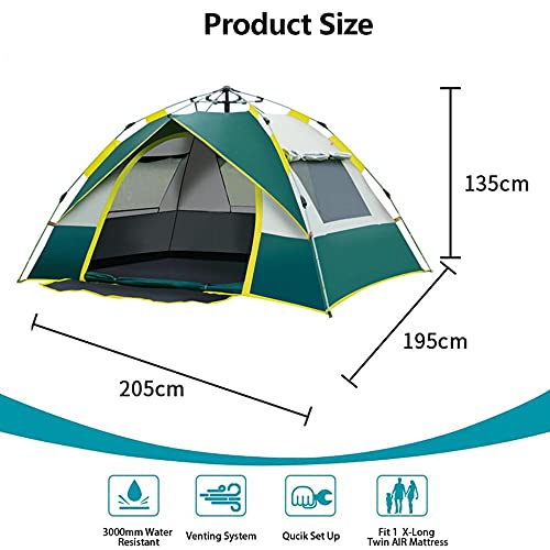 Carpa Pop Up para Camping, Domo Ligera 1 Persona miniatura 3