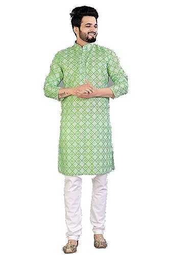 Image of Sainath Creation Printed Fancy Mens's Kurta with Payjama || Casual Kurta for Mens || Best Gifts for Men.