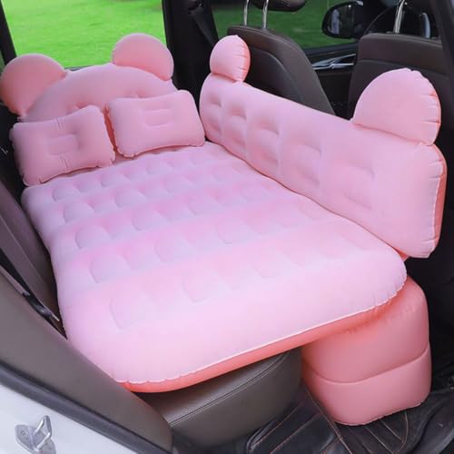GWFBLID Colchón De Aire Camas inflables Colchón Hinchable con Bomba Eléctrica de Inflad Cama Hinchable para Cama del Asiento Trasero del Coche y SUV Sofá Reclinable Portátil para Dormir en el Camping