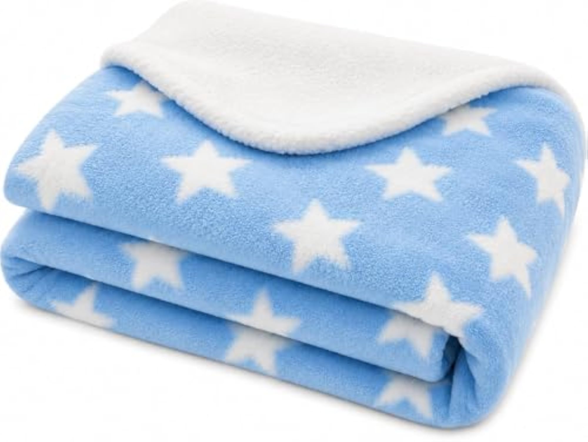 Soft Fleece Sky Baby Blanket, Star Print