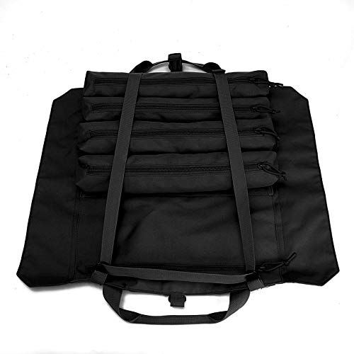23 Pocket Roll Up Tool Storage Bag - Black