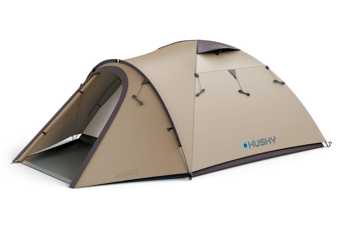 Husky Bizon 3 Plus Campingzelt 3 Personen mit Vorzelt 4000 mm Wassersäule