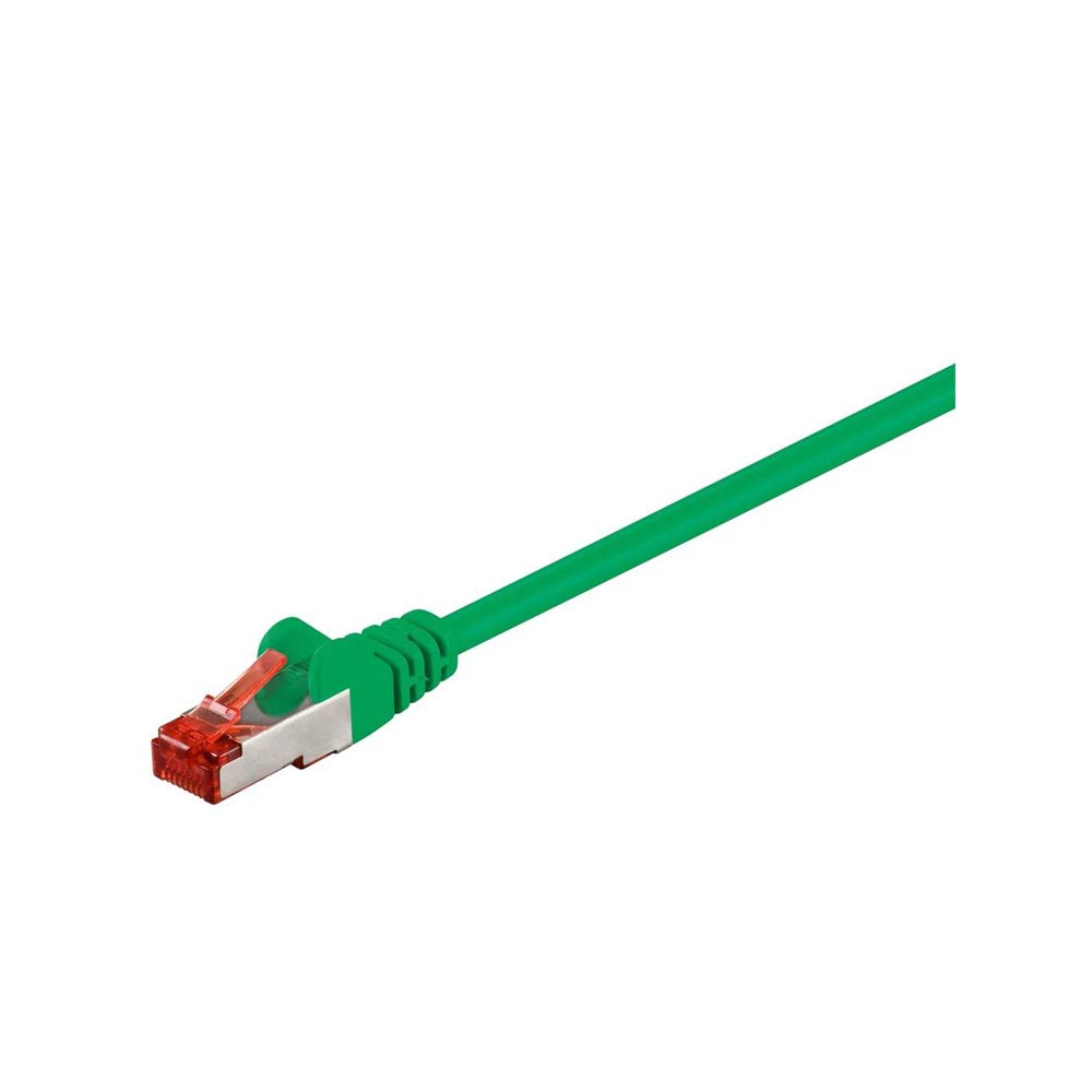Goobay 68291 CAT 6 Patchcable, S/FTP (PiMF), Green, 3m Cable Length