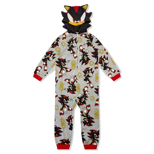 Shadow Kids Onesie Pajamas - Boys Long Sleeve Zip Up Hooded Blanket Sleep - One Piece Costume - Official License