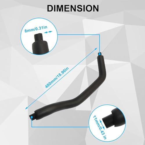Image of SecosAutoparts Valve Vacuum Hose Compatible with Toyota Corolla 2002-2008 Matrix 2003-2007 Celica 2000-2005# 12262-22040 1226222040