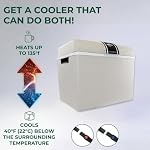 Koolatron 12V Iceless Cooler & Warmer – Portable Electric Cooler for Car, Truck, Camper, Boat, Hard Sided Mini Fridge for Camping, Picnic, Travel, Lunch, Food, Drinks, Bedroom, Office, Dorm, 45 Qt