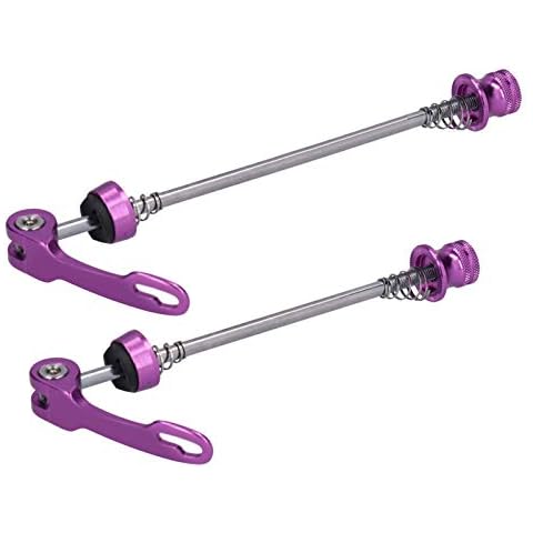 Alomejor Fahrrad Schnellverschluss Spieße Aluminiumlegierung Road Mountain Bicycle MTB Radnabe Vorne und Hinten Spieße Cover