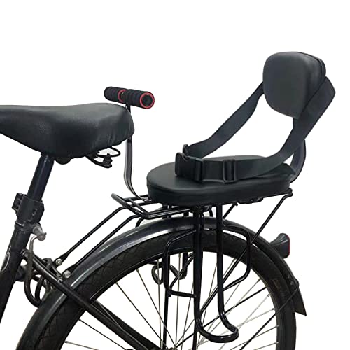 GUDPIG Supporto Posteriore per seggiolino Bici,Sedile Posteriore per Bicicletta,portabiciclette Universale per Bambini,con braccioli,Cintura di Sicurezza,poggiapiedi,per portabiciclette
