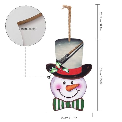 Panneau de vacances en bois pour extérieur et intérieur résistant pour décor de Noël