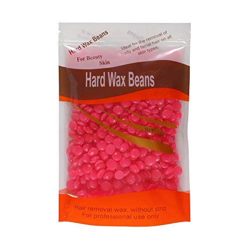 Bluezoo Strawberry Depilatory Pearl Hard Wax/Brazilian Granules Hot Film Wax Bead For Hair Removal(stripless),10ounce/300g