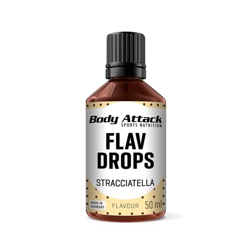 Body Attack Nutrition | Flav Drops (50ml) | Arômes et édulcorants | Arômes zéro calories - Stracciatella