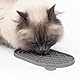 LucyBalu® ZENPAD Schleckmatte für Katzen | Katzen-Leckmatte | Slow Feeder | Schleckmatte aus lebensmittelechtem Silikon | Silikonmatte zum Schlecken | Taupe