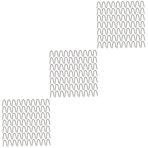 Yardwe 3 Ensembles Clous De Clôture Clôtures De Jardinage Clou Tu Joues Clou De Fixation en Forme De U Piquet De Clôture en Forme De U Outil De Fixation des Clôtures Le Fer 140 Pièces * 3