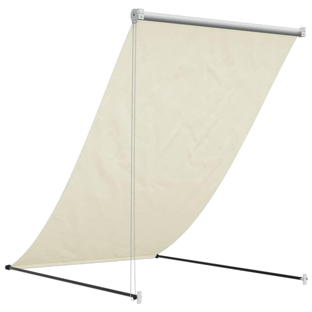 vidaXL Tenda da Sole Retrattile Crema 150x150 cm in Tessuto e Acciaio