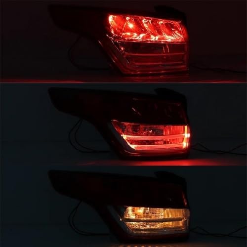 Car taillight Cover Car Accessories Tail Light Warning Brake Bumper Fog Lamp Auto Rear Taillight Assembly for Ford for Escape for Kuga 2013-2016 Car Rear Lamps